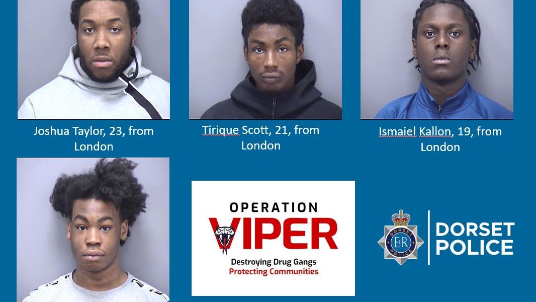 5 Members Of County Lines Gang Selling Drugs In Dorset Jailed